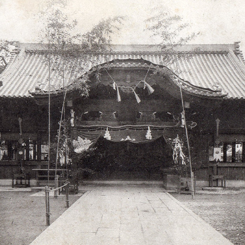 昔の岡山神社  / <small>Photo: 不明</small>